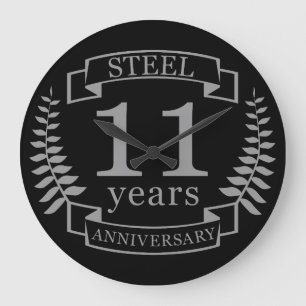 Grande Horloge Ronde Steel Eleventh wedding anniversary 11 ans