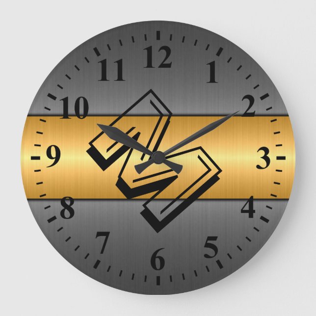 Grande Horloge Ronde Steel metal (Recto)