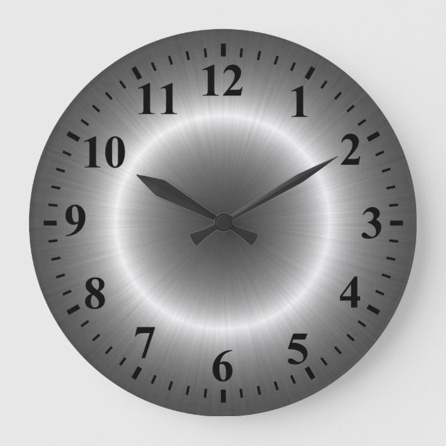 Grande Horloge Ronde Steel metal (Recto)