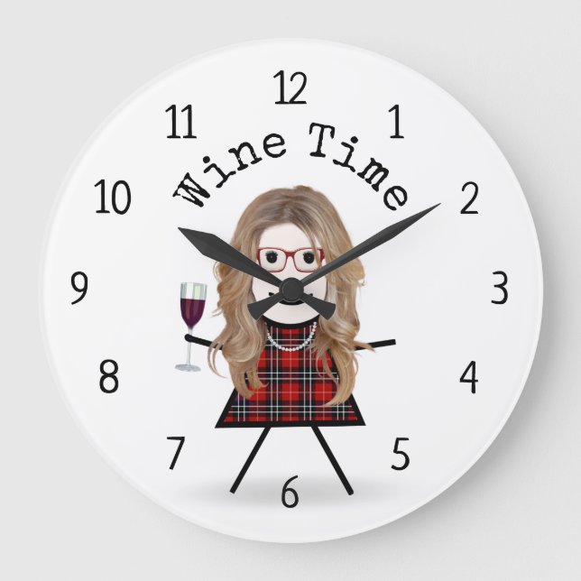 Grande Horloge Ronde Stick Girl (Recto)