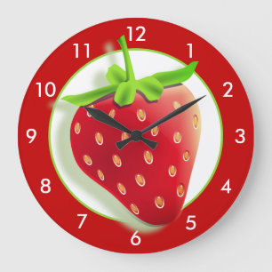 Grande Horloge Ronde Strawberry Large Clock