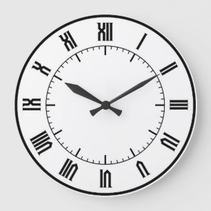 Grande Horloge Ronde studio 432 hz roman wall clock