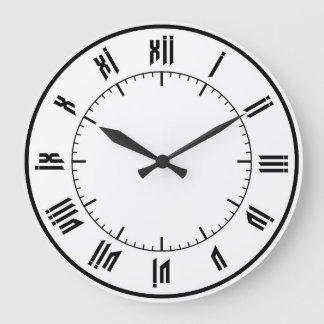 Grande Horloge Ronde studio 432 hz roman wall clock