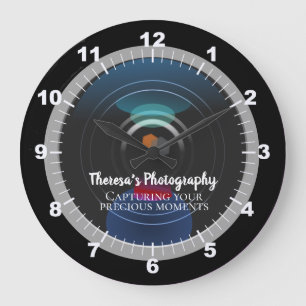 Grande Horloge Ronde Studio de photographie à objectif d'appareil photo