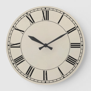 Grande Horloge Ronde Style 02 de dispositif trembleur - Antiqued