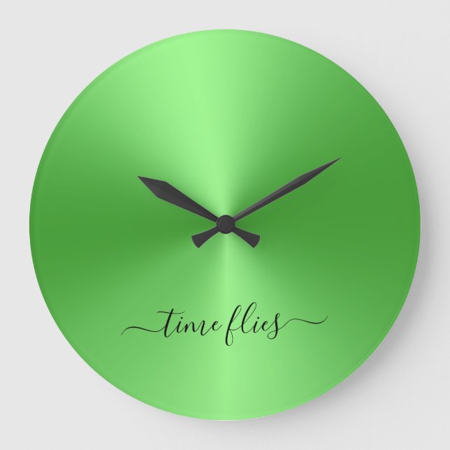 Grande Horloge Ronde Style acrylique du Time Flies (Recto)