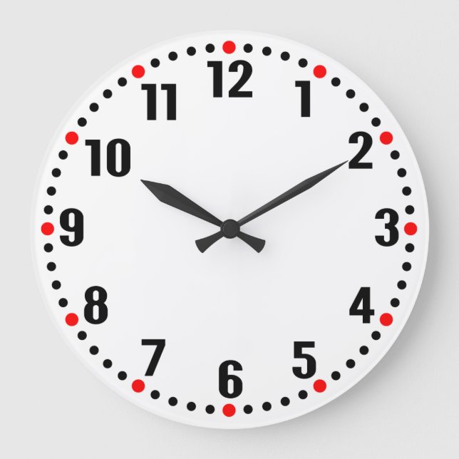 Grande Horloge Ronde Style analogique (Recto)