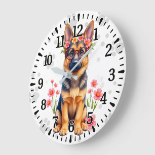 Grande Horloge Ronde Style Berger Allemand