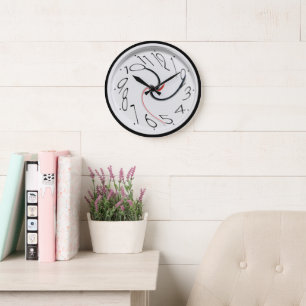 Grande Horloge Ronde Style de nouveauté amusant
