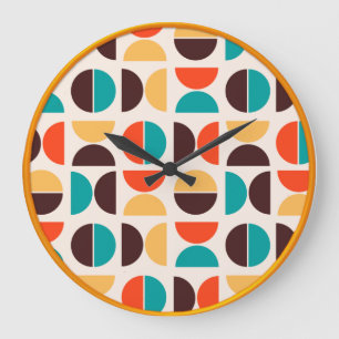 Grande Horloge Ronde Style moderne rétro