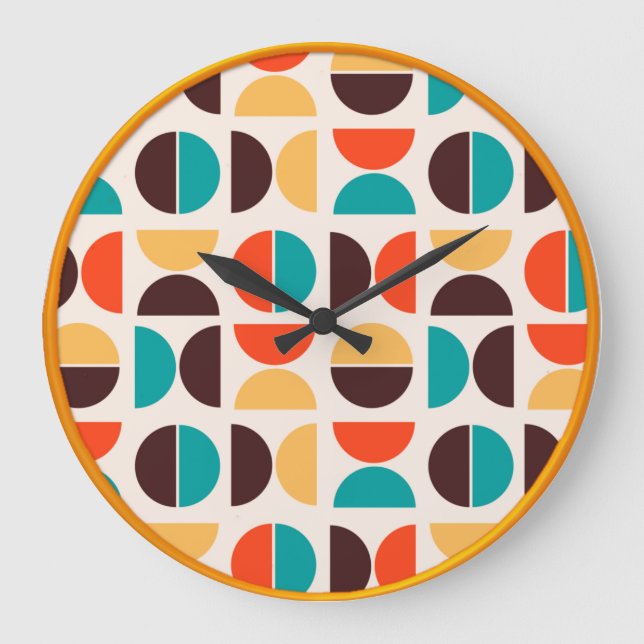 Grande Horloge Ronde Style moderne rétro (Recto)