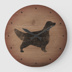 Grande Horloge Ronde Style Rustique Anglais Setter