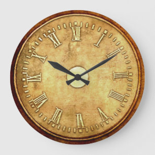 Grande Horloge Ronde Style Steampunk Rust Ride Rond 