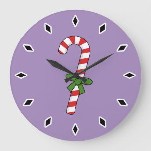 Grande Horloge Ronde Sucre de canne avec ruban vert