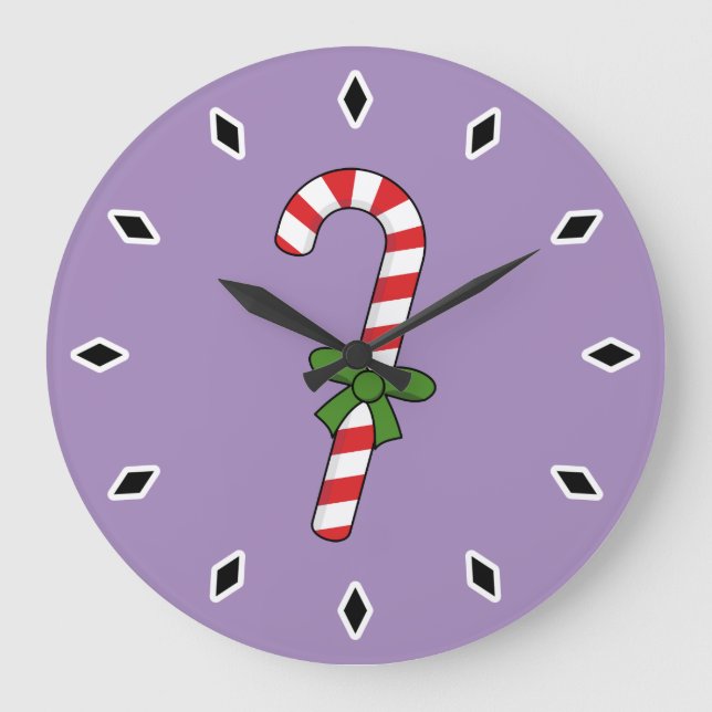 Grande Horloge Ronde Sucre de canne avec ruban vert (Recto)