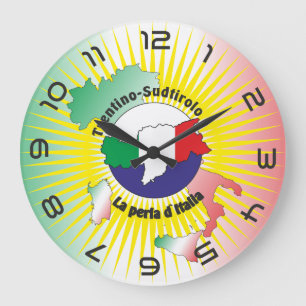 Grande Horloge Ronde Südtirol – Alto Adige - Italien - Italia Uhr
