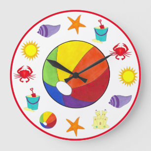 Grande Horloge Ronde Summer Beach Party Sandcastle Starfish Beach