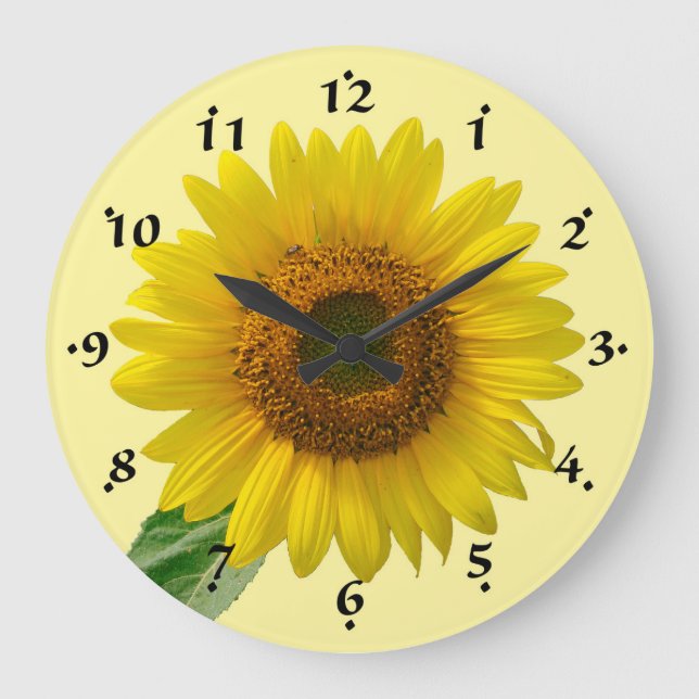 Grande Horloge Ronde Sunflower Clock (Recto)