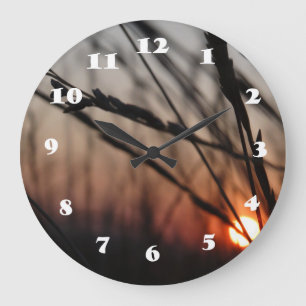 Grande Horloge Ronde Sunset Golden Sun