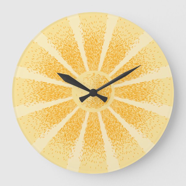 Grande Horloge Ronde Sunshine Wall Clock (Recto)