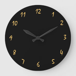 Grande Horloge Ronde Super stylish and elegant black and golden