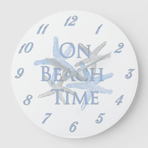 Grande Horloge Ronde Sur la plage