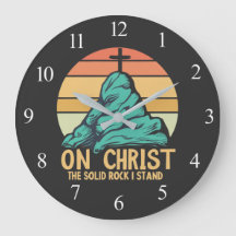 Sur le Christ le Rocher Solide je se tient