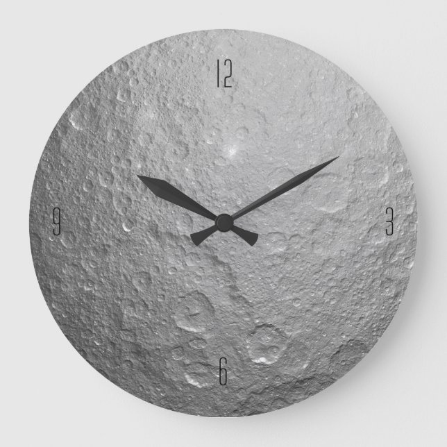 Grande Horloge Ronde Surface lunaire dans l'espace extra-atmosphérique (Recto)