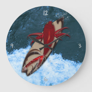 Grande Horloge Ronde Surf's up large clock