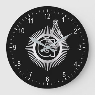 Grande Horloge Ronde Symbole de la franc-maçonnerie