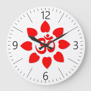 Grande Horloge Ronde Symbole de l'OM