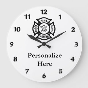 Grande Horloge Ronde Symbole du service de pompiers