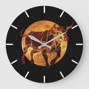 Grande Horloge Ronde SYMBOLE Zodiaque Taurus
