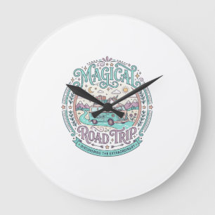 Grande Horloge Ronde T-shirt graphique original de voyage magique Licor