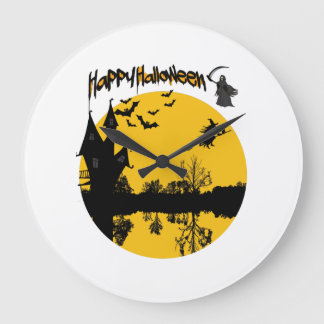 Grande Horloge Ronde t-shirt joyeux halloween