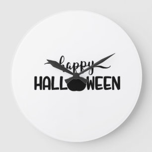 Grande Horloge Ronde T-shirts Joyeux Halloween halloween
