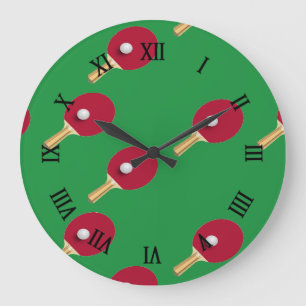 Grande Horloge Ronde Table de tennis gear