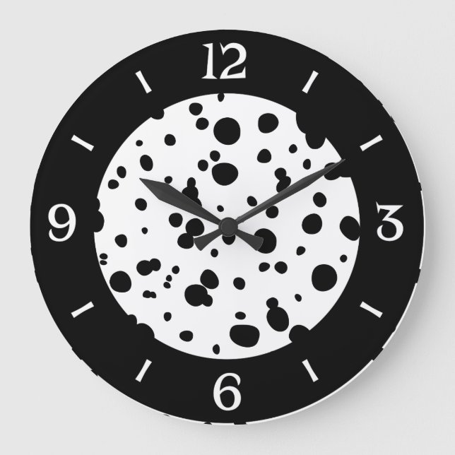 Grande Horloge Ronde Taches dalmatiennes (Recto)