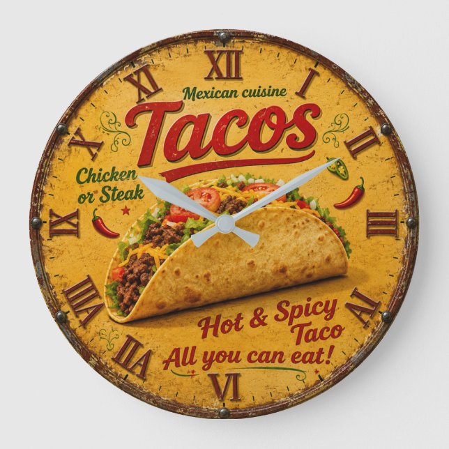 Grande Horloge Ronde Taco Mexican Kitchen Rustic Restaurant  (Recto)