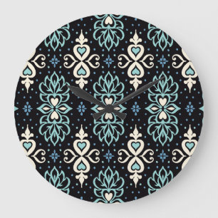 Grande Horloge Ronde Talavera Azulejos mosaïque marocaine