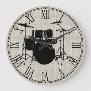 Grande Horloge Ronde Tambours de petit pain de la roche n