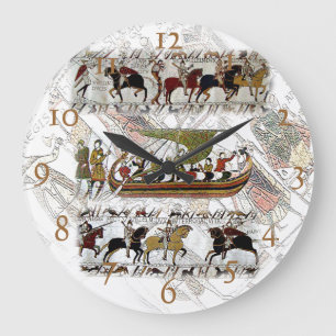 Grande Horloge Ronde Tapisserie