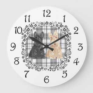 Grande Horloge Ronde Tartan Scotties