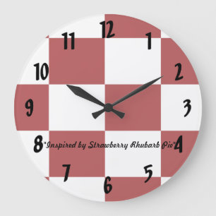 Grande Horloge Ronde Tarte aux fraises
