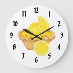 Grande Horloge Ronde Tarte de citron