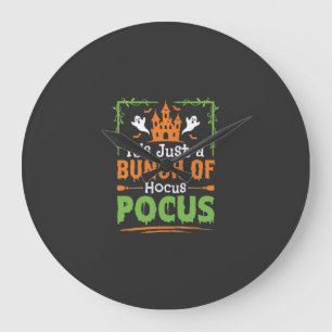 Grande Horloge Ronde Tas de tours de magie d'Halloween