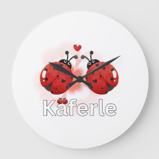 Grande Horloge Ronde Tasse coccinelle