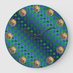 Grande Horloge Ronde Taureau & Boeuf de Feu