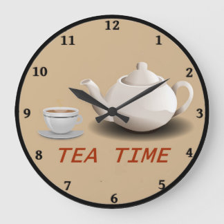 Grande Horloge Ronde Tea Time Kitchen Clock