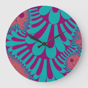 Grande Horloge Ronde Teal and Orange Loop